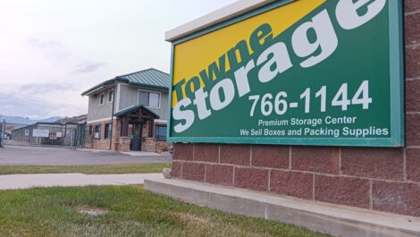 Main sign at the Towne Storage Saratoga Springs Storage Facility