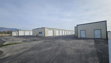 Outdoor storage unit rows at the Towne Storage West Haven Storage Facility