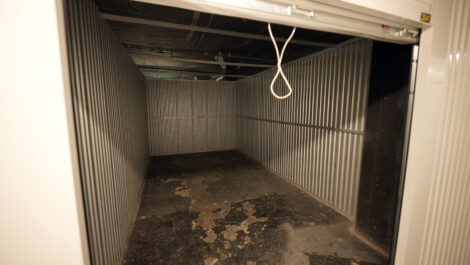 Interior of a large storage unit at the Towne Storage Gateway Storage Facility