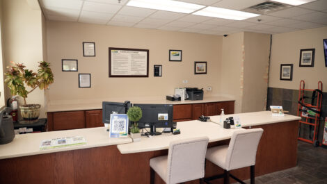 Front reception desk at the Towne Storage Gateway Storage Facility