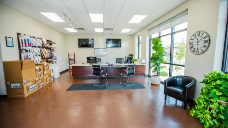 Main office and desk at the Towne Storage Colt Plaza Storage Facility