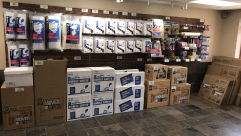 Packing and moving supplies for sale at the Towne Storage St. George Storage Facility