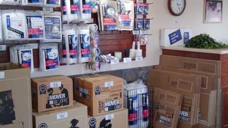 Boxes and packing supplies at the Towne Storage West Jordan Storage Facility