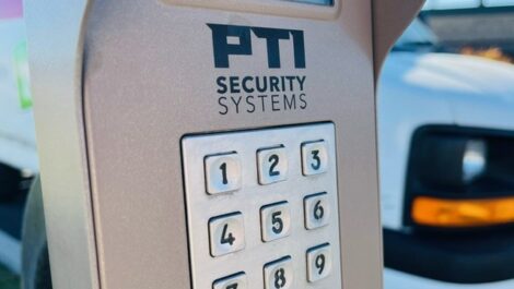 Close up of the keypad at the Towne Storage West Jordan Storage Facility