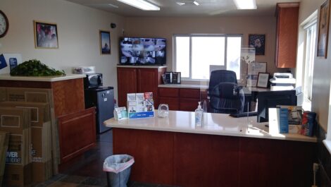 Main office desk at the Towne Storage West Jordan Storage Facility